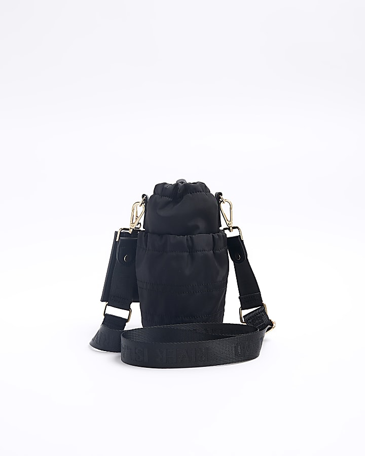 Black bottle holder bag