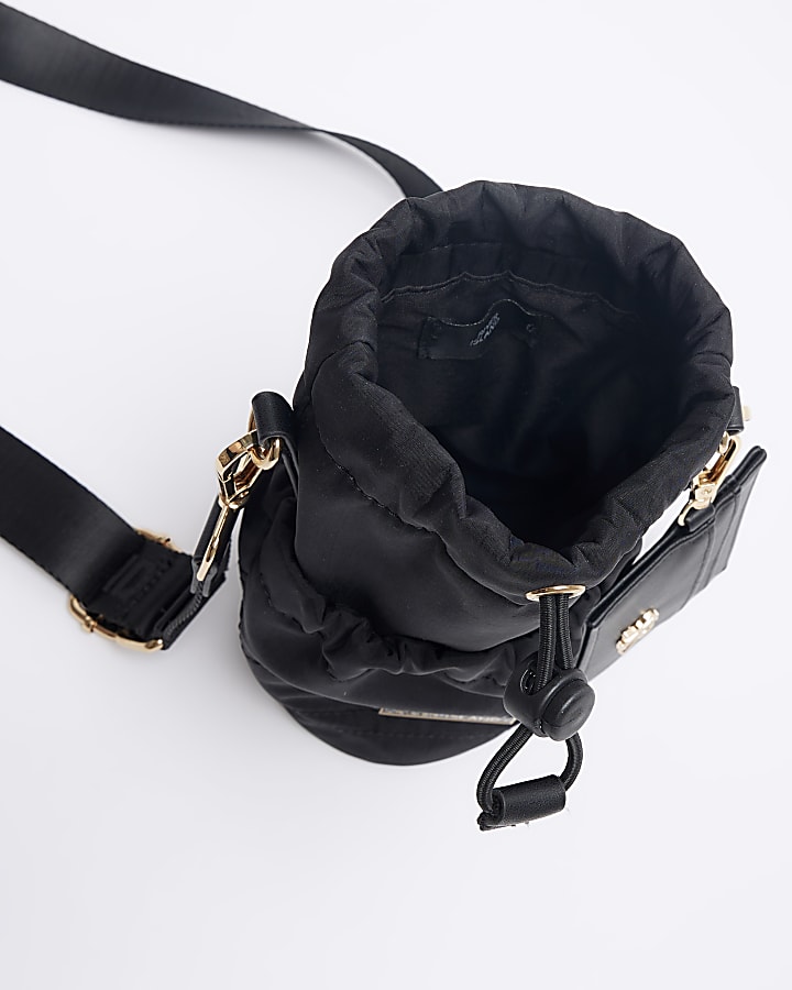 Black bottle holder bag