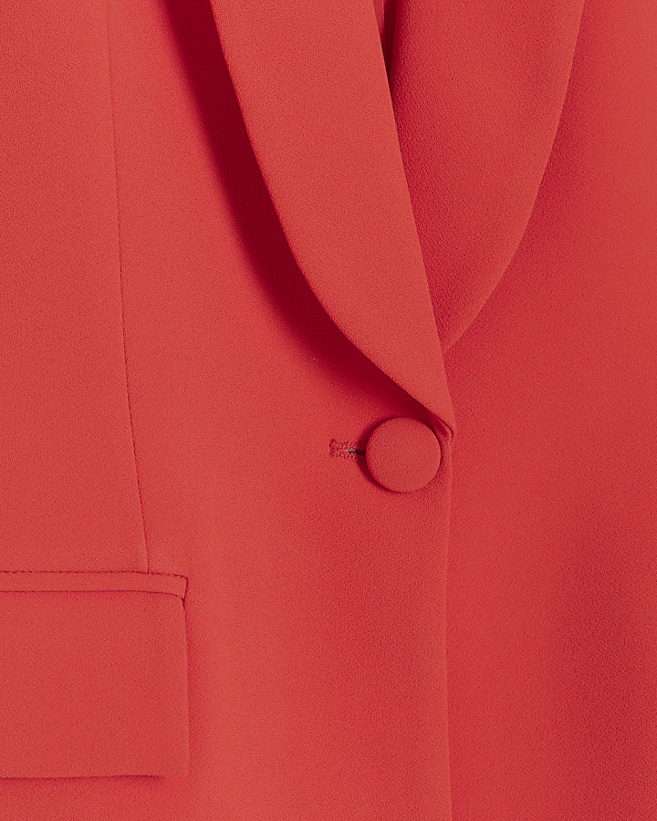 Red smart blazer