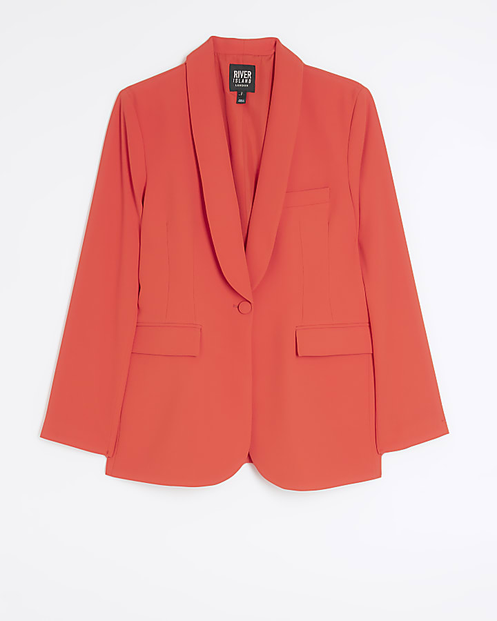 Red smart blazer