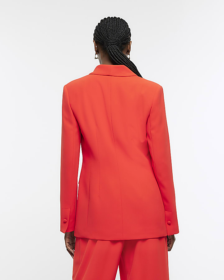 Red smart blazer