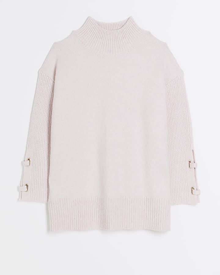 Pink cuff detail jumper