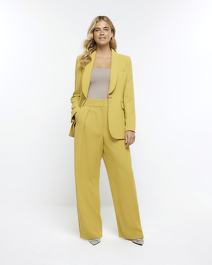 Yellow smart blazer