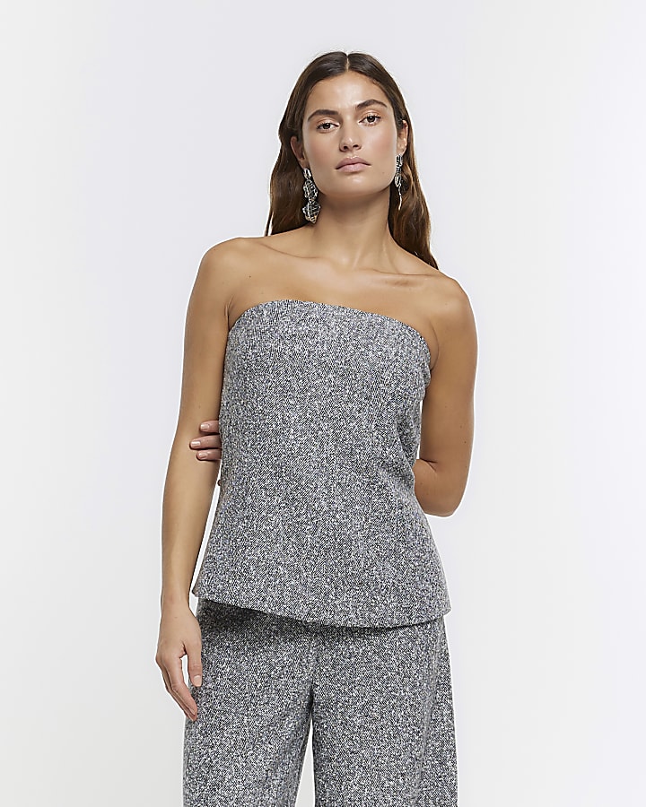 Grey RI Studio bandeau top