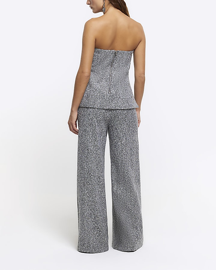 Grey RI Studio wide leg trousers