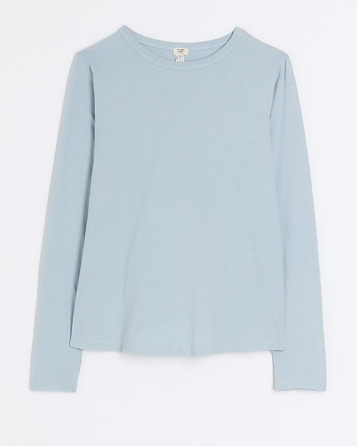 Blue long sleeve t-shirt
