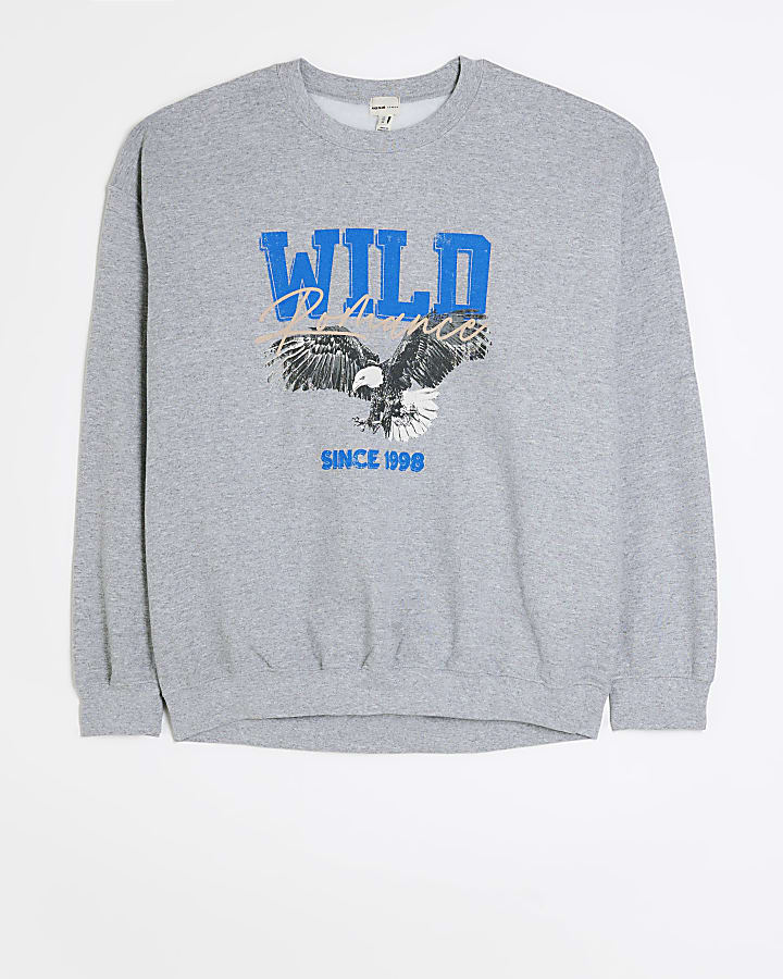 Grey graphic sweatshirt