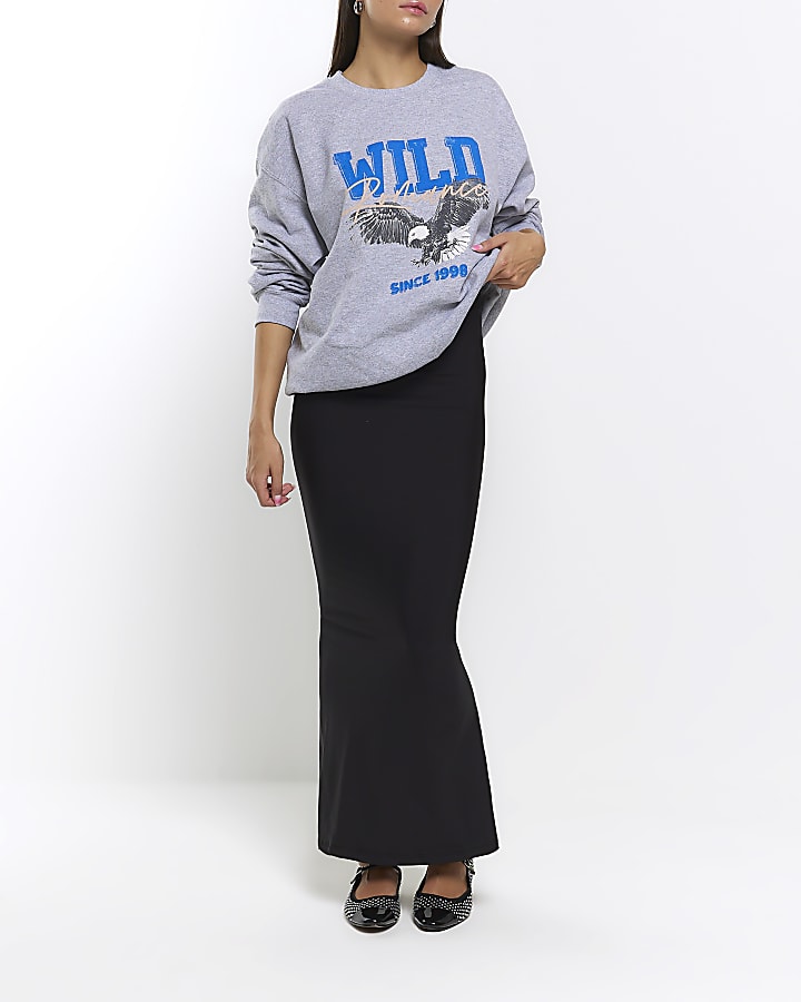 Grey graphic sweatshirt