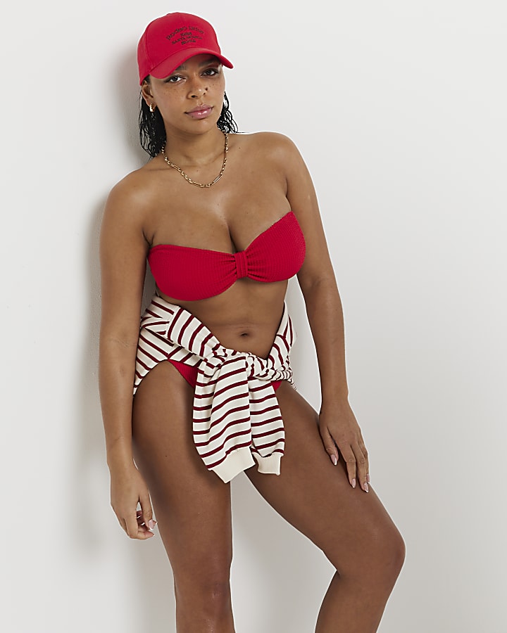 Bandeau bikini big bust on sale