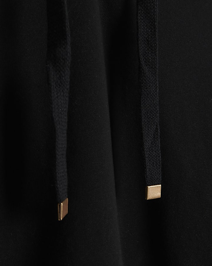 Black plain hoodie