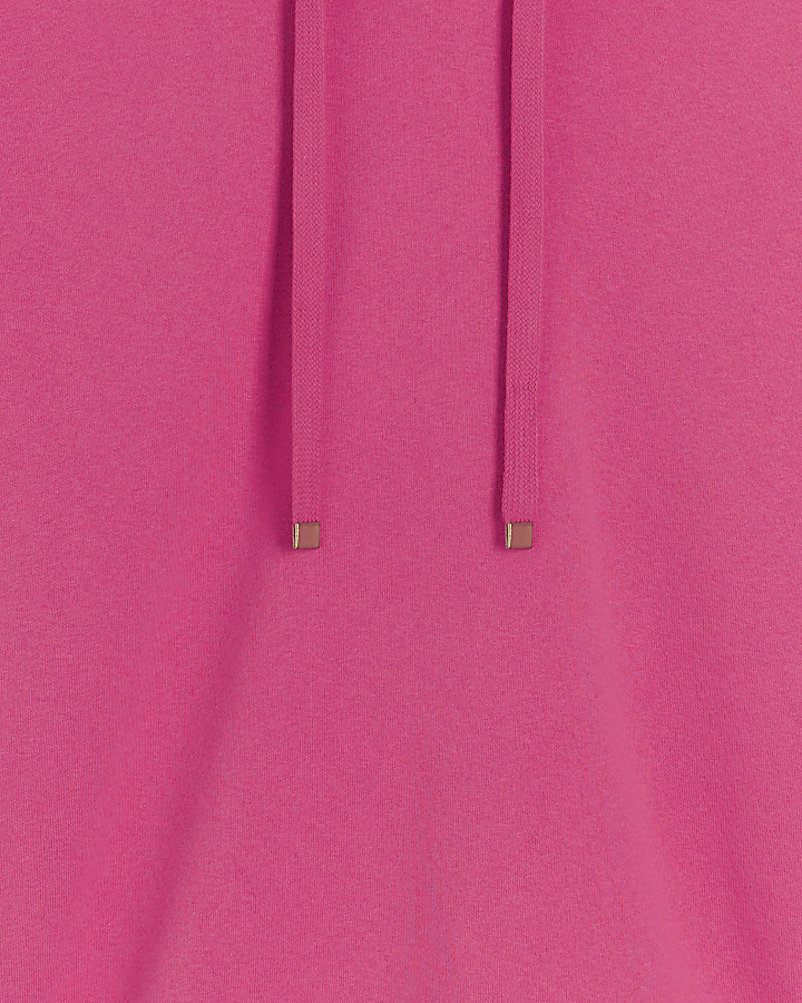 Pink plain hoodie