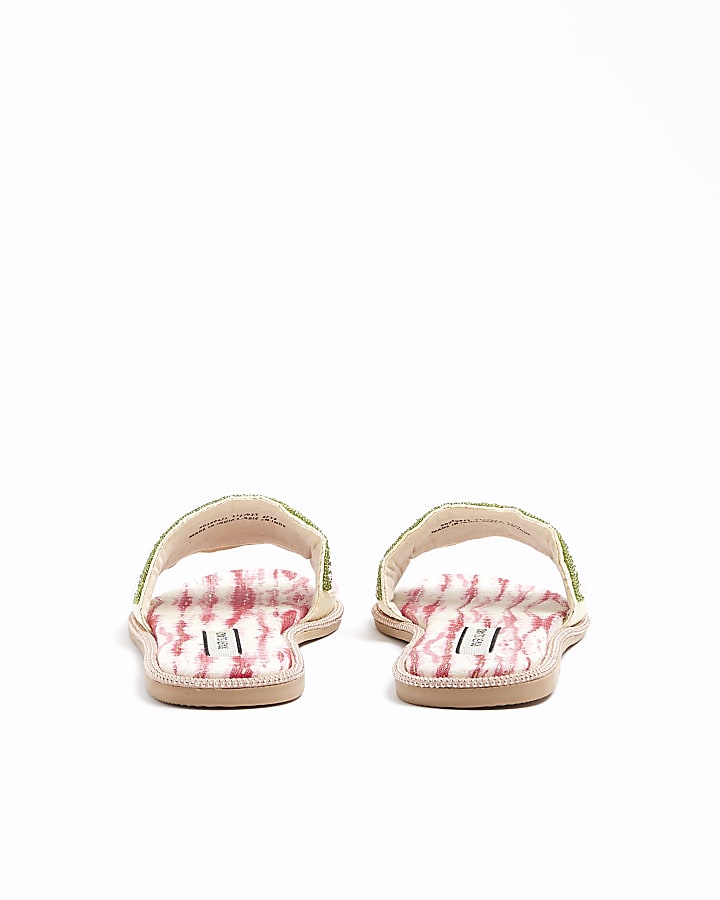 Pink beaded RI sliders