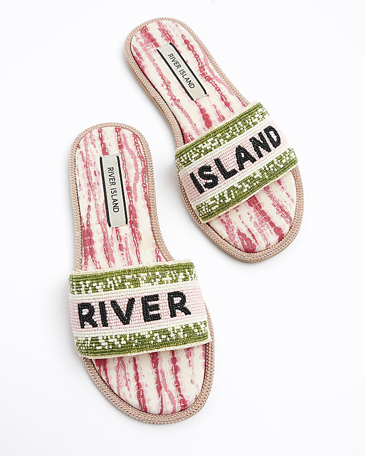 Pink beaded RI sliders