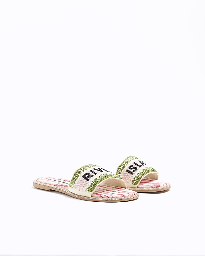Pink beaded RI sliders