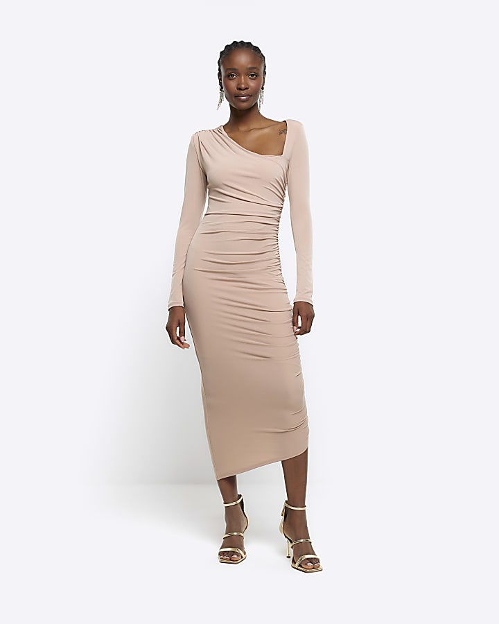 Stone ruched dress discount