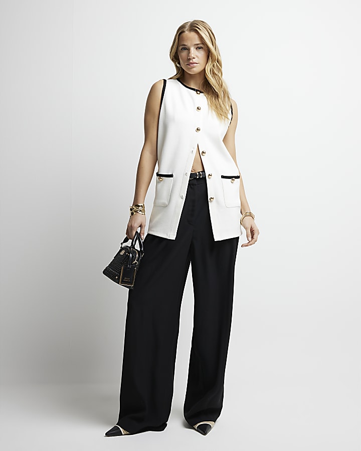 Black Wide Leg Trousers
