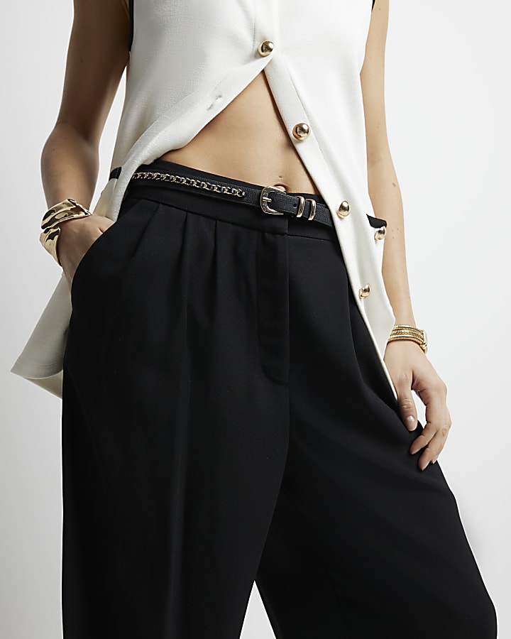 Black Wide Leg Trousers