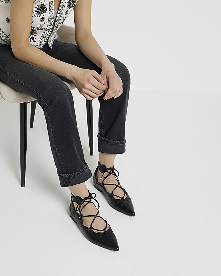 Lace ballet pumps online