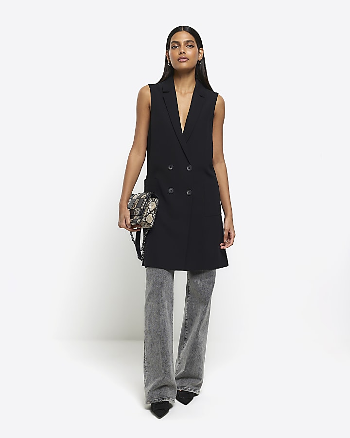 River island longline blazer hot sale