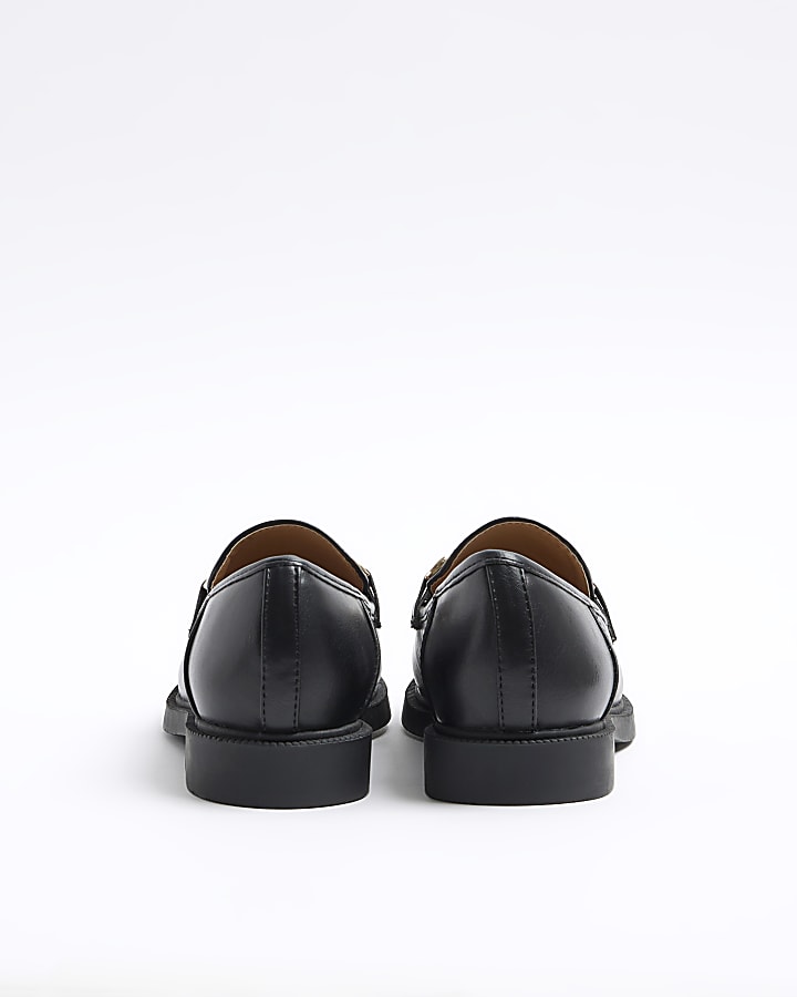 Black Chain Snaffle Loafers