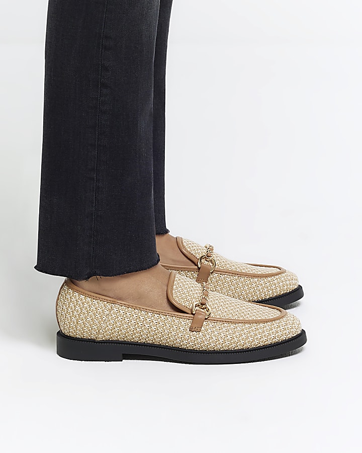 Mocassins plats à bride arrière crème Rollover