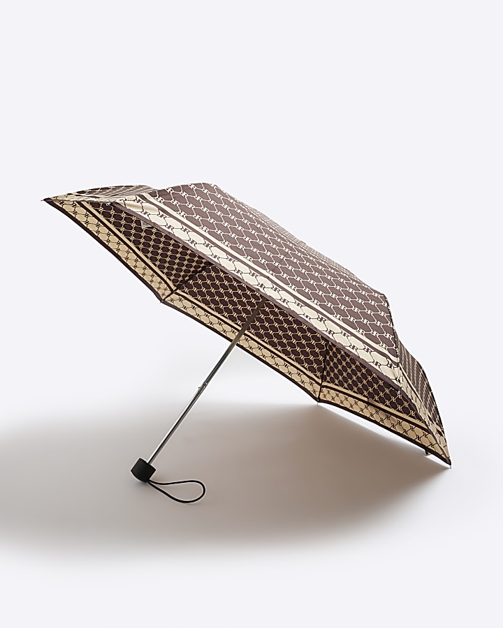 Brown RI monogram umbrella