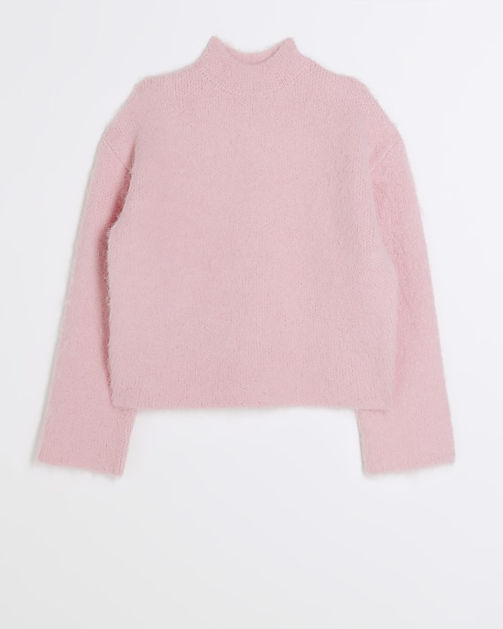 Pink high neck jumper