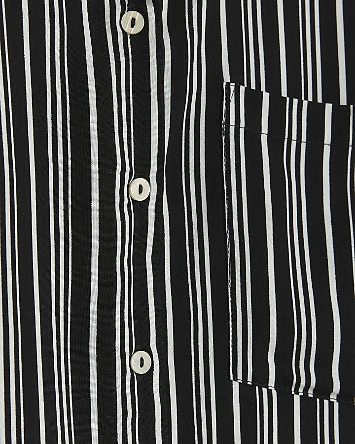 Black stripe long sleeve shirt
