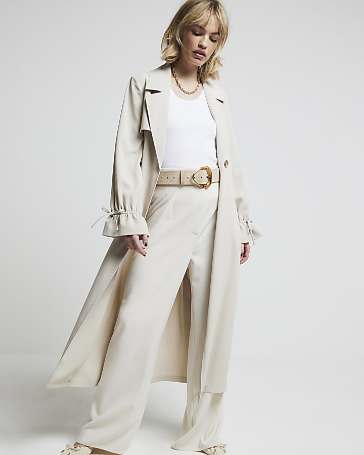 Belted duster coat best sale