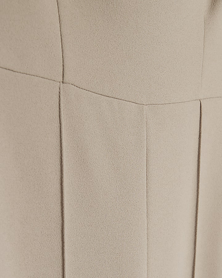 Stone diamante bandeau wide leg jumpsuit