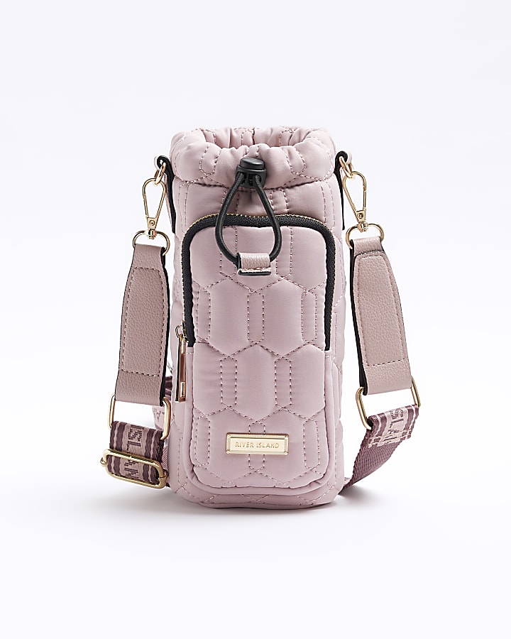 River island pink quilted bag sale