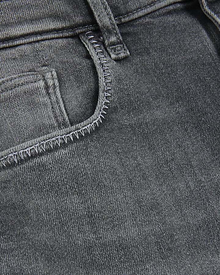 Grey high waisted bum sculpt skinny jeans
