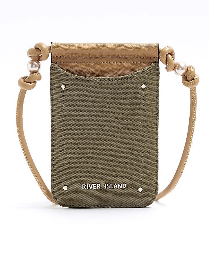 Khaki river island bag hotsell