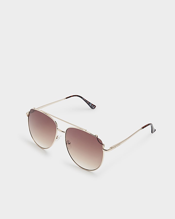 Gold aviator sunglasses