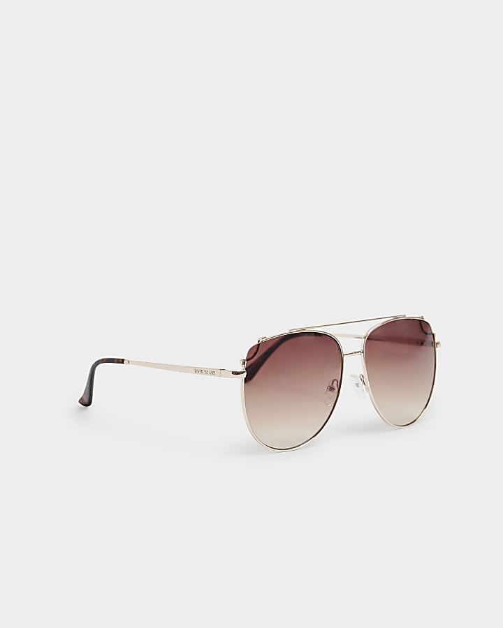 Gold aviator sunglasses