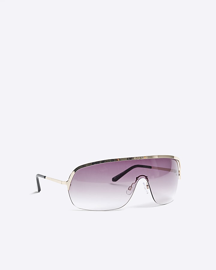 Black visor sunglasses