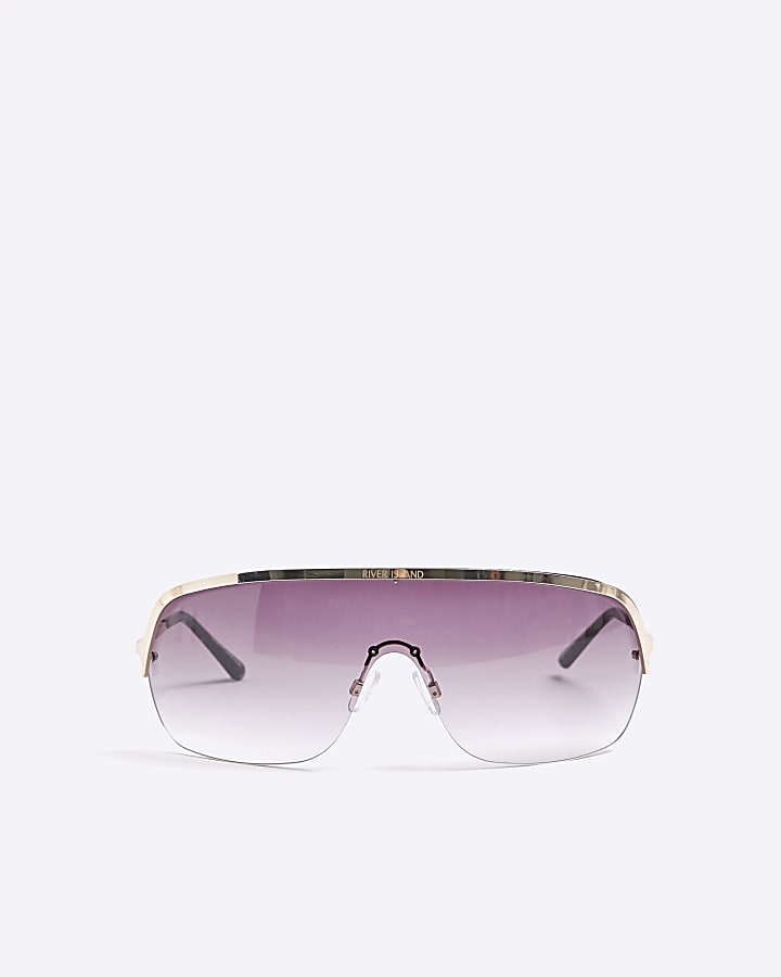 Black visor sunglasses