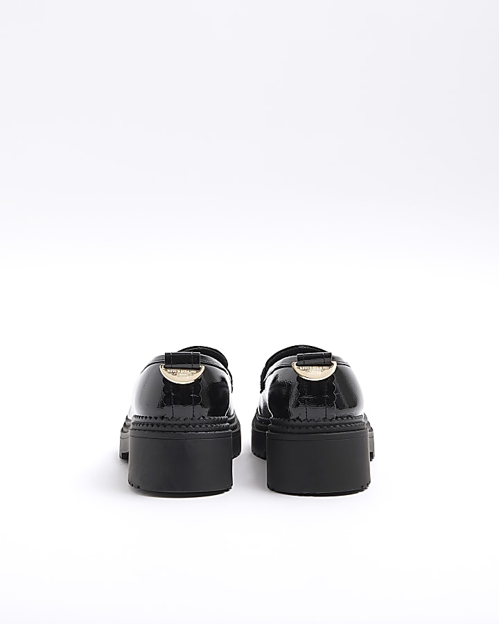 Black Patent chunky Loafers