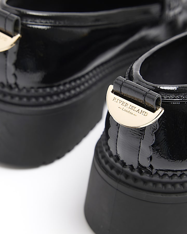 Black Patent chunky Loafers