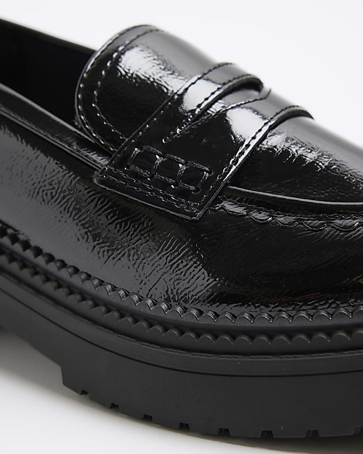 Black Patent chunky Loafers