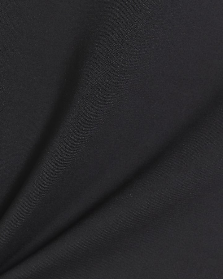 Black V neck bodysuit