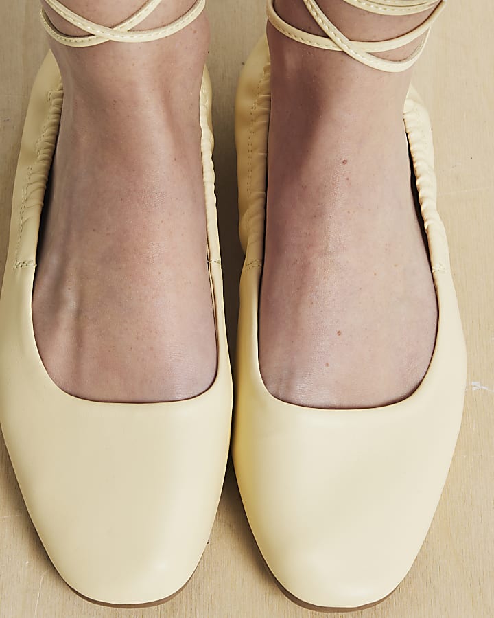 Elasticated ballet pumps hotsell