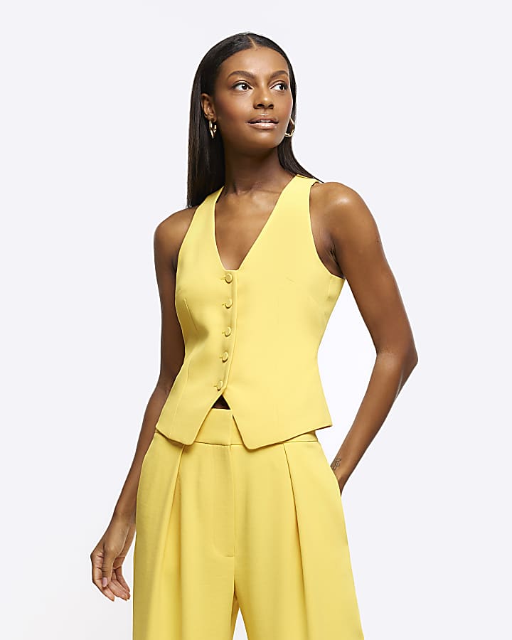 Cheap yellow waistcoat online