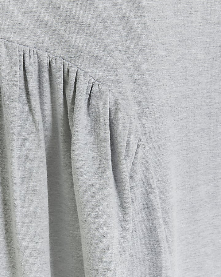 Grey t-shirt midi dress