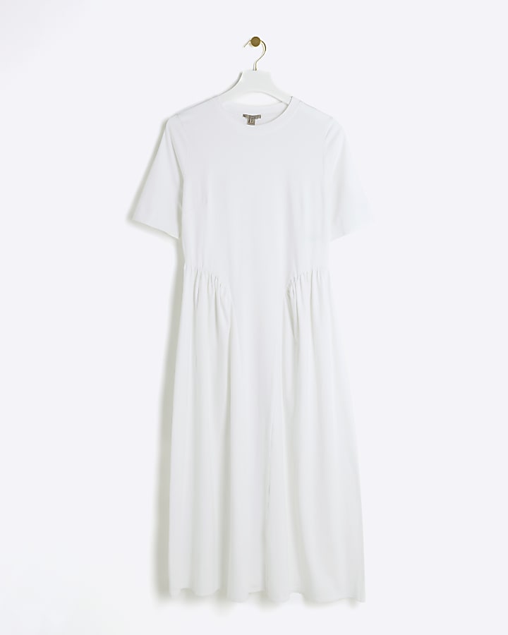 White t-shirt midi dress