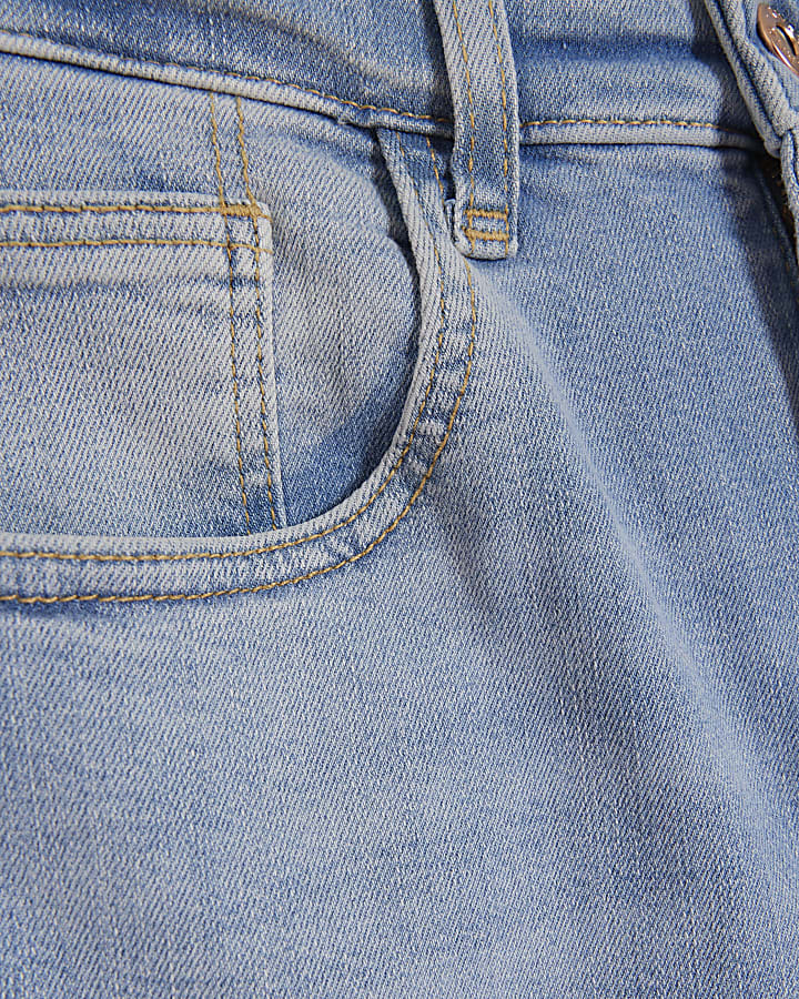 Blue high waisted bum sculpt skinny jeans