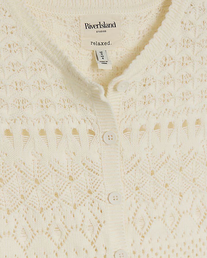 White crochet waistcoat
