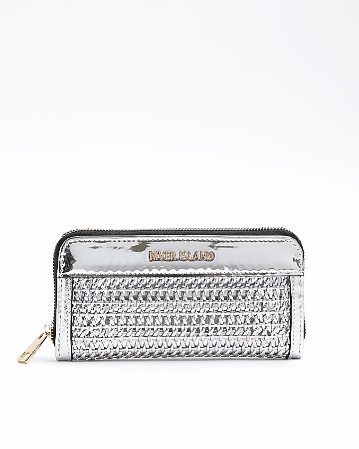 Silver metallic purse sale