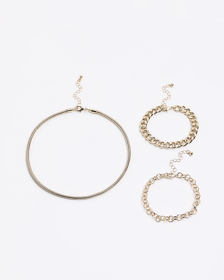 Gold Chain Bracelet Multipack