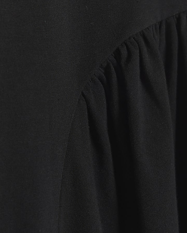 Black t-shirt mini dress